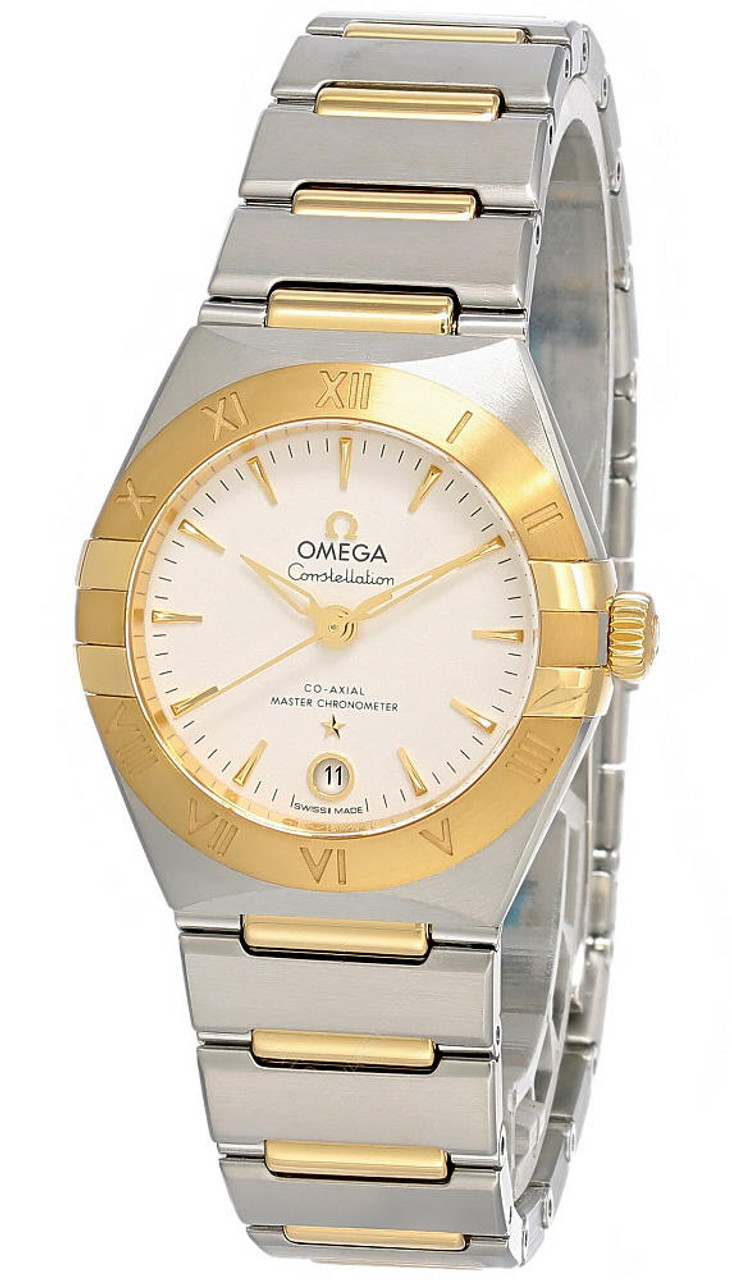 OMEGA Watches CONSTELLATION 18K YELLOW GOLD 29MM AUTO SLVR DIAL WOMEN'S WATCH 13120292002002 - Click Image to Close